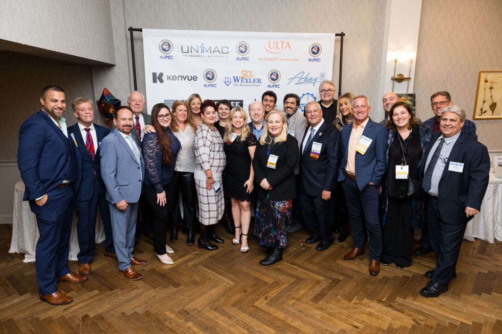 Group photo at a networking event.