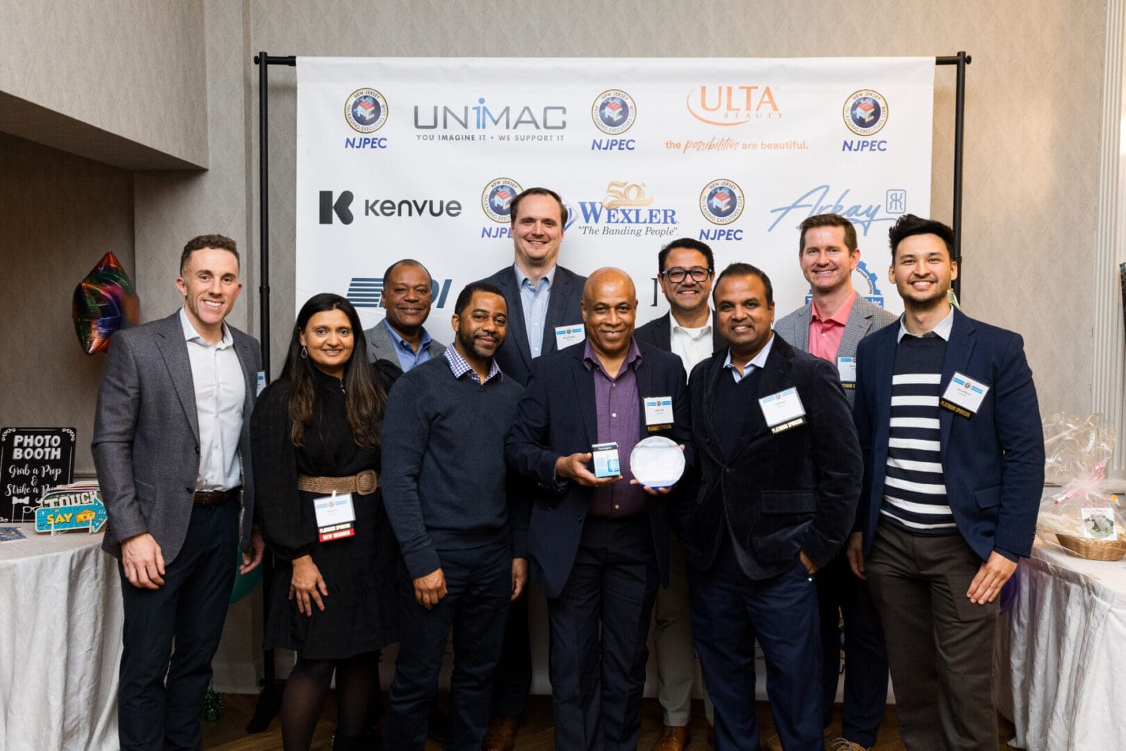 Group photo at a networking event.