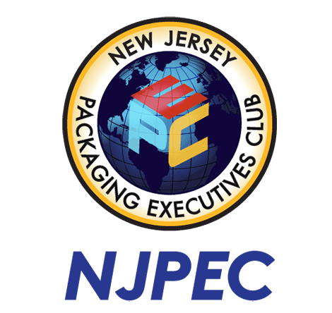 The new jersey packaging executive club logo.